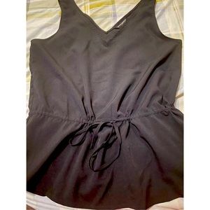 Banana Republic Ribbed Black Top Size XS